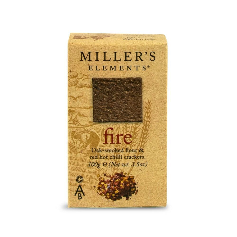Artisan Biscuits Miller's Elements Fire Crackers (100g) Artisan Biscuits