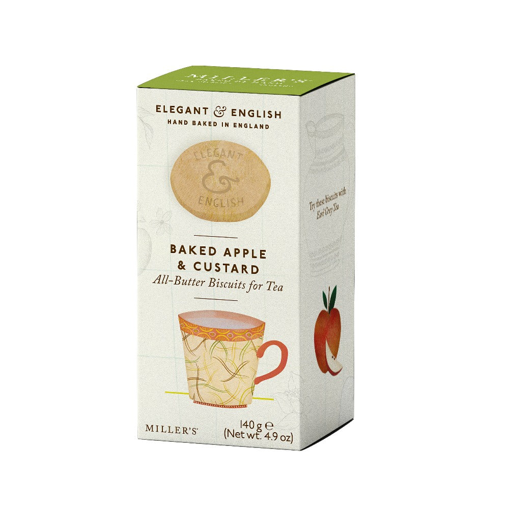 Artisan Biscuits Elegant & English Baked Apple & Custard Biscuits (140g) Artisan Biscuits