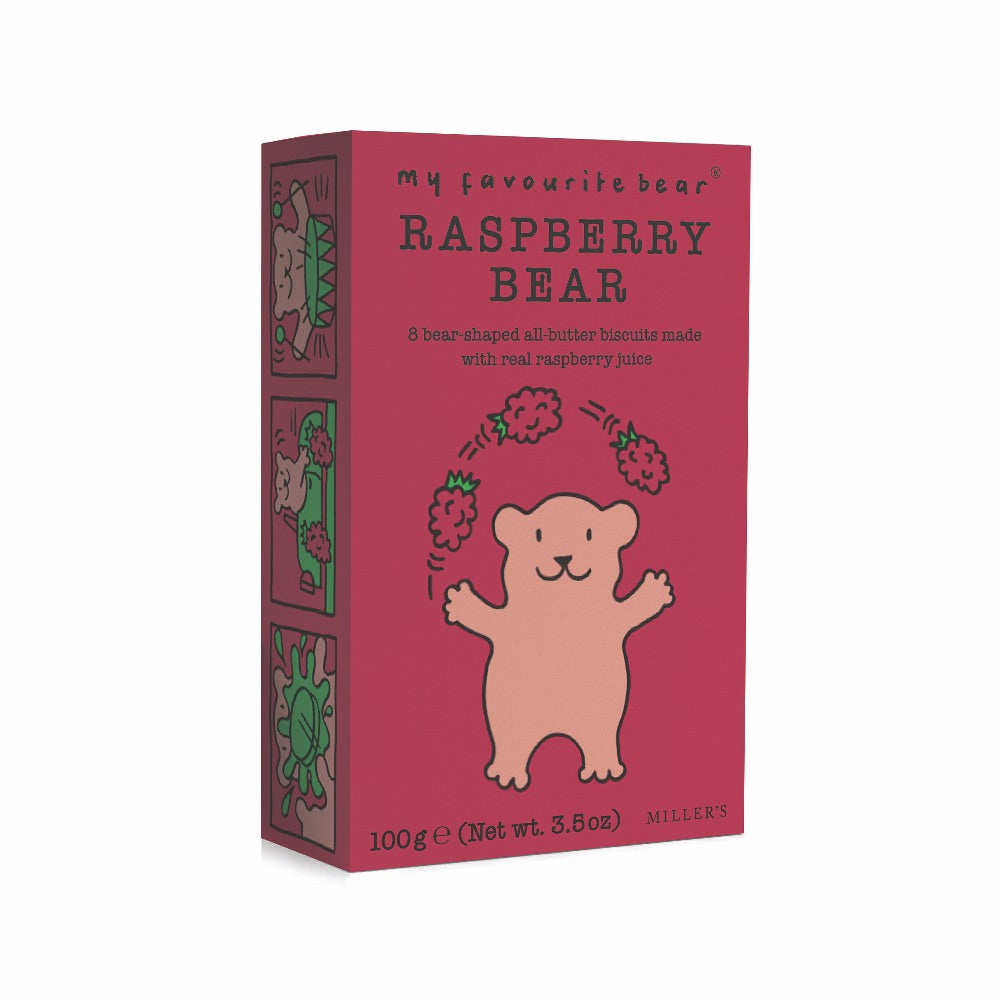 Artisan Biscuits My Favourite Bear Raspberry Bear Biscuits (100g) Artisan Biscuits