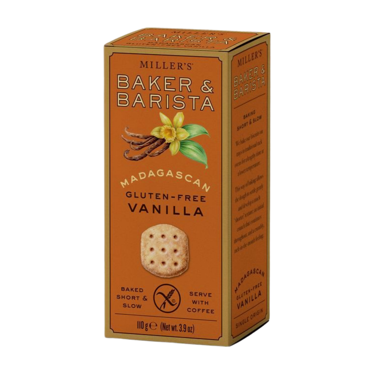 Artisan Biscuits Miller's Baker & Barista Gluten Free Madagascan Vanilla Biscuits (110g) Artisan Biscuits