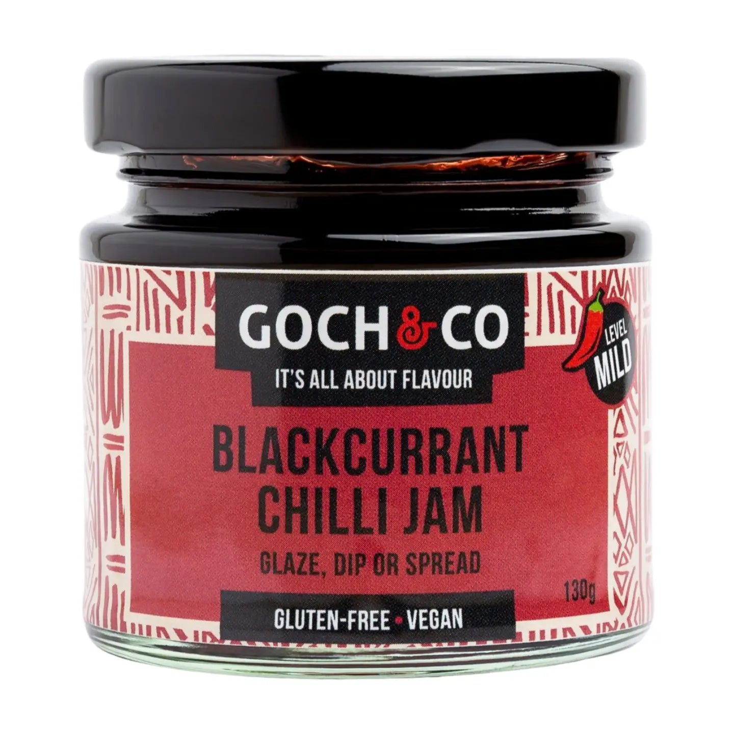 Goch & Co Blackcurrant Chilli Jam (130g) Goch & Co