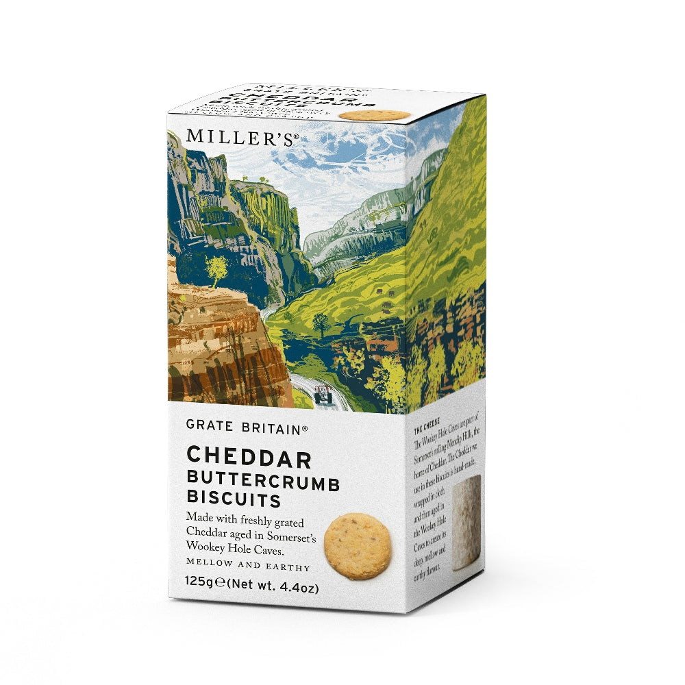 Artisan Biscuits Grate Britain Cheddar Buttercrumb Biscuits (125g) Artisan Biscuits