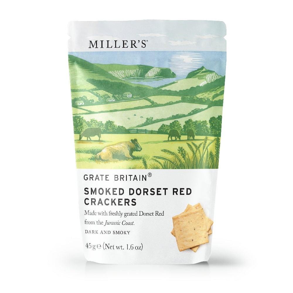 Artisan Biscuits Grate Britain Smoked Dorset Red Crackers (45g) Artisan Biscuits