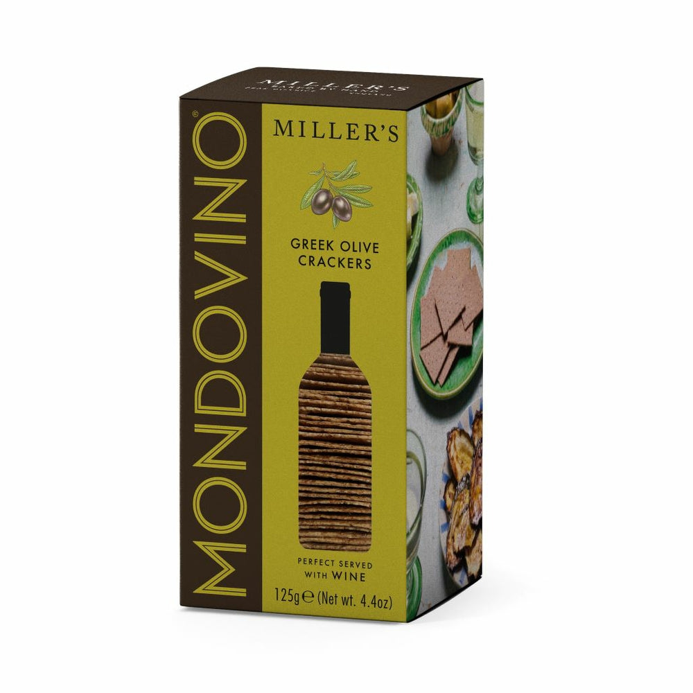 Artisan Biscuits Miller's Mondovino Greek Olive Crackers (125g) Artisan Biscuits