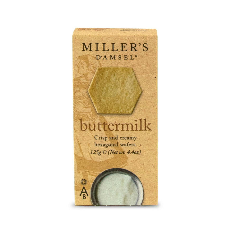 Artisan Biscuits Miller's Damsel Buttermilk Wafers (125g) Artisan Biscuits