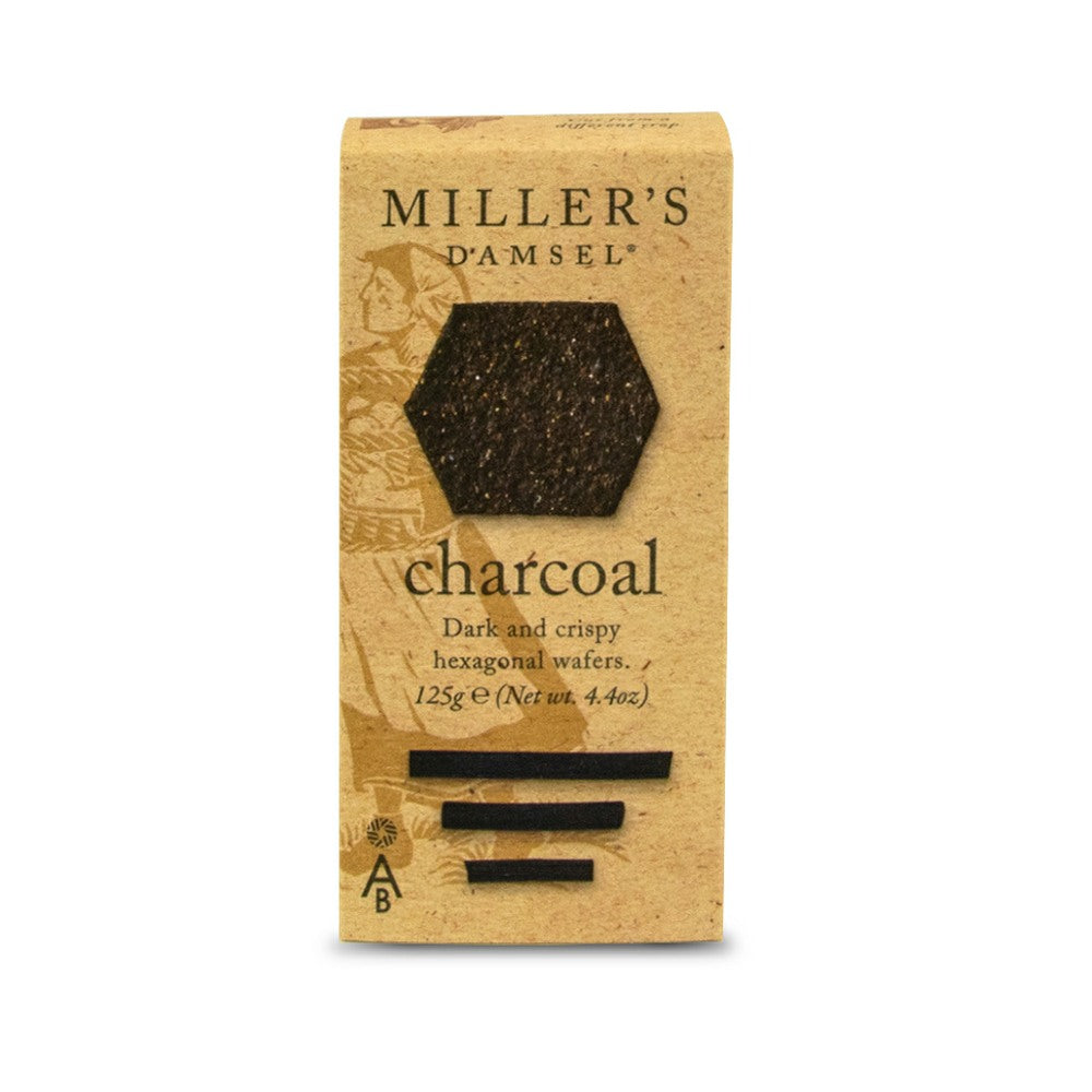 Artisan Biscuits Miller's Damsel Charcoal Wafers (125g) Artisan Biscuits