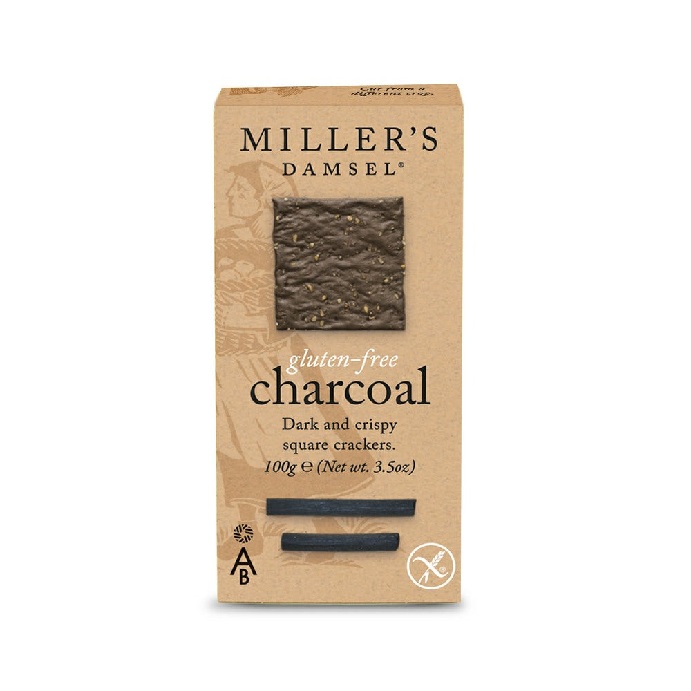 Artisan Biscuits Miller's Damsel Gluten-Free Charcoal Wafers (100g) Artisan Biscuits