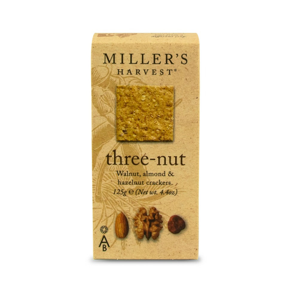 Artisan Biscuits Miller's Harvest Three Nut Crackers (125g) Artisan Biscuits