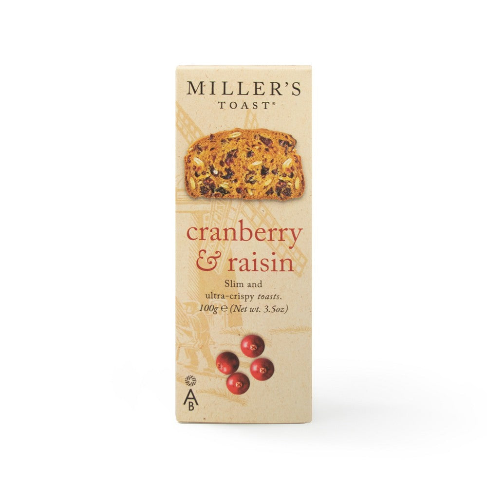Artisan Biscuits Miller's Toast Cranberry & Raisin (100g) Artisan Biscuits
