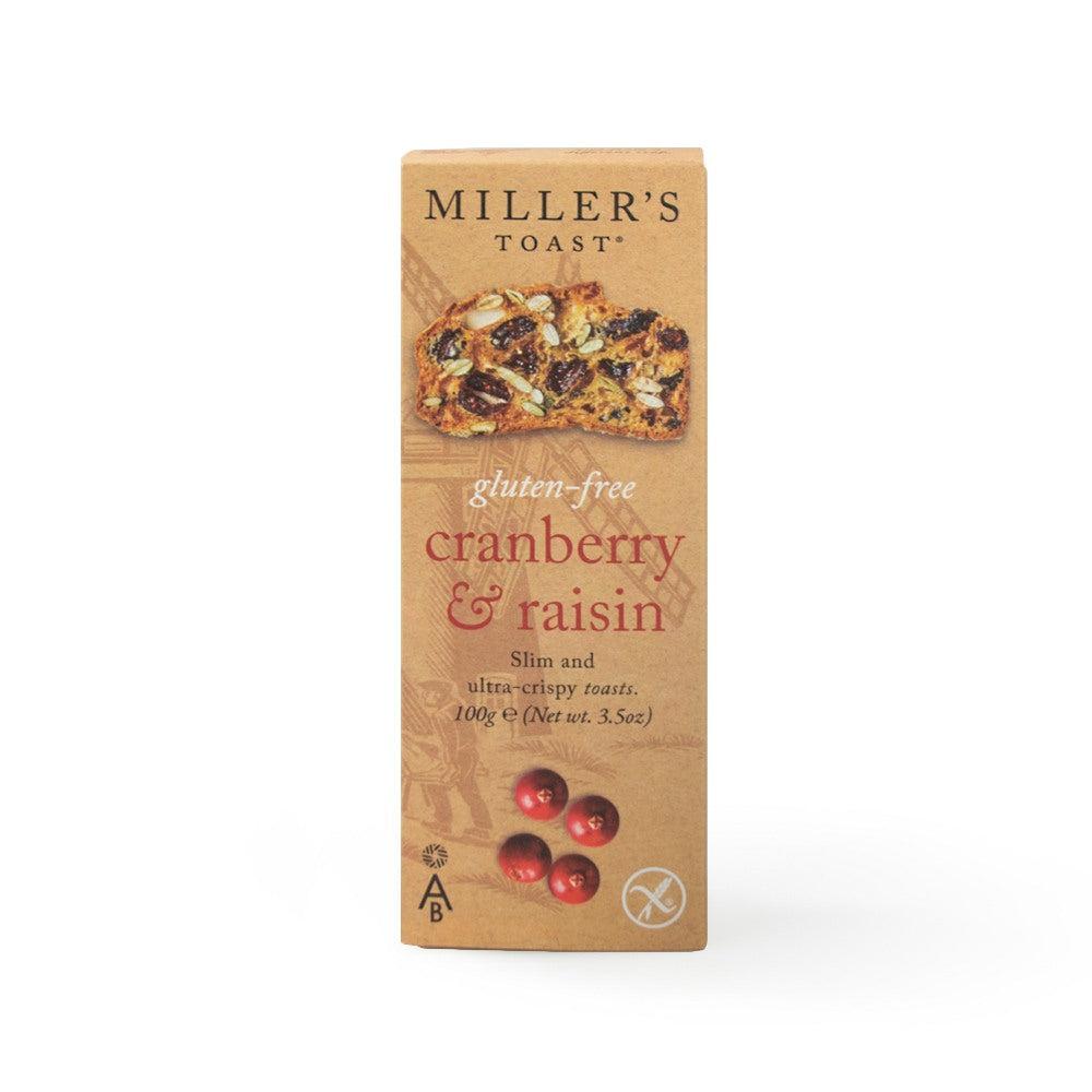 Artisan Biscuits Miller's Toast Gluten-Free Cranberry & Raisin (100g) Artisan Biscuits