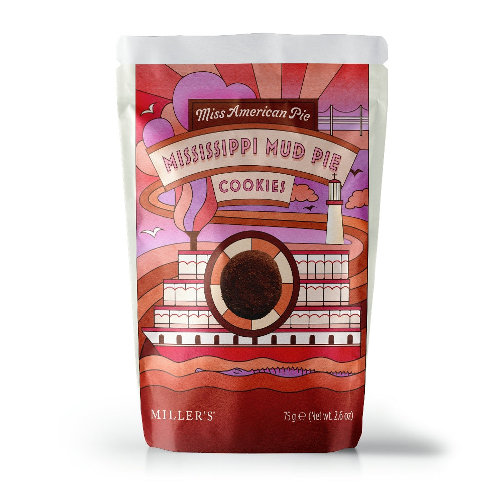 Artisan Biscuits Miss American Pie Mississippi Mud Pie Cookie Pouch (75g) Artisan Biscuits