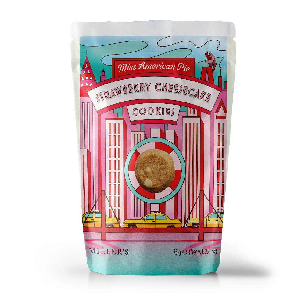 Artisan Biscuits Miss American Pie Strawberry Cheesecake Cookie Pouch (75g) Artisan Biscuits