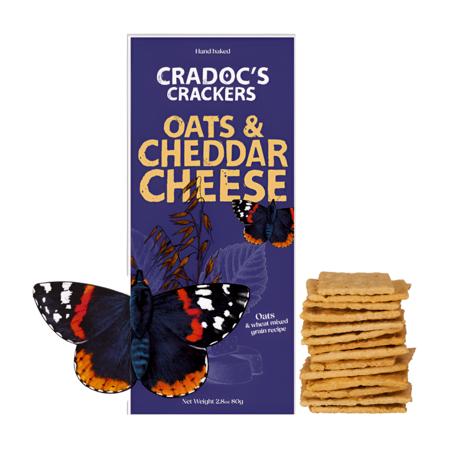 Cradoc's Oats & Cheddar Cheese Crackers (80g) Cradoc's