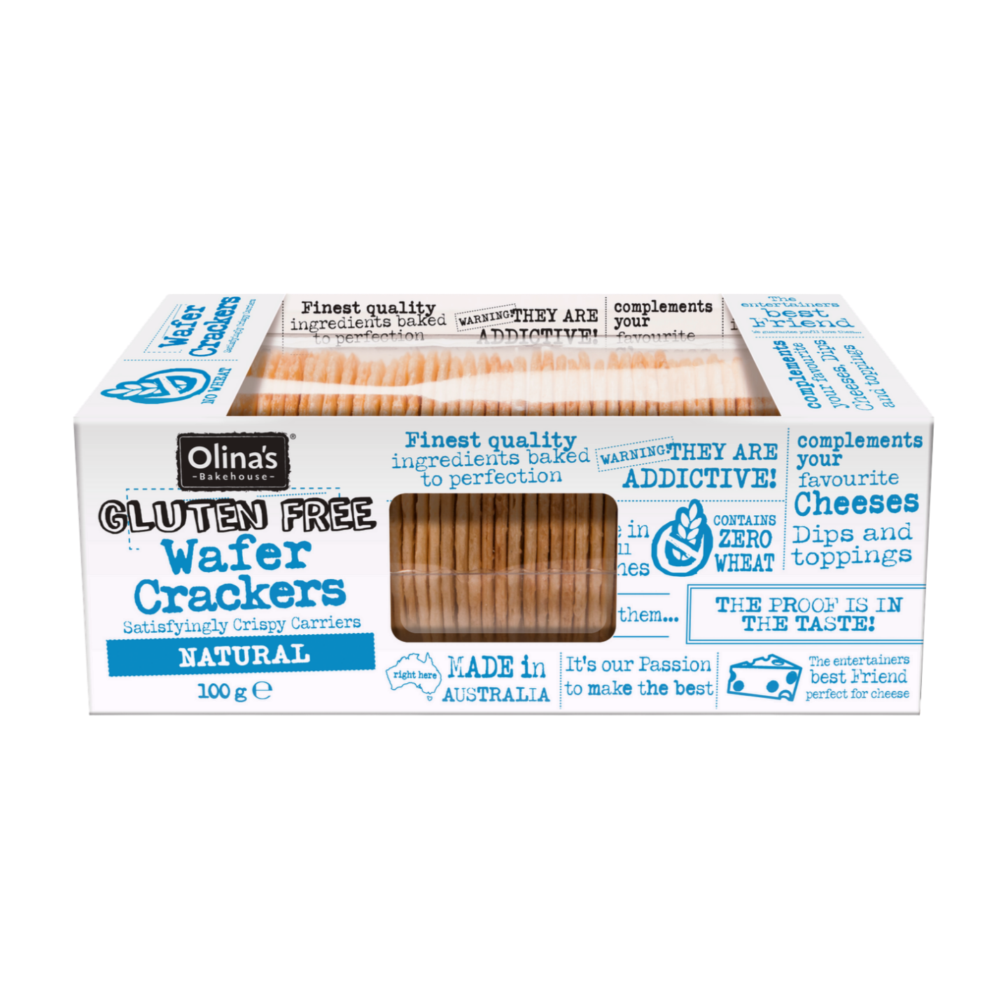 Olina's Bakehouse Gluten Free Natural Wafer Crackers (100g) Olina's Bakehouse