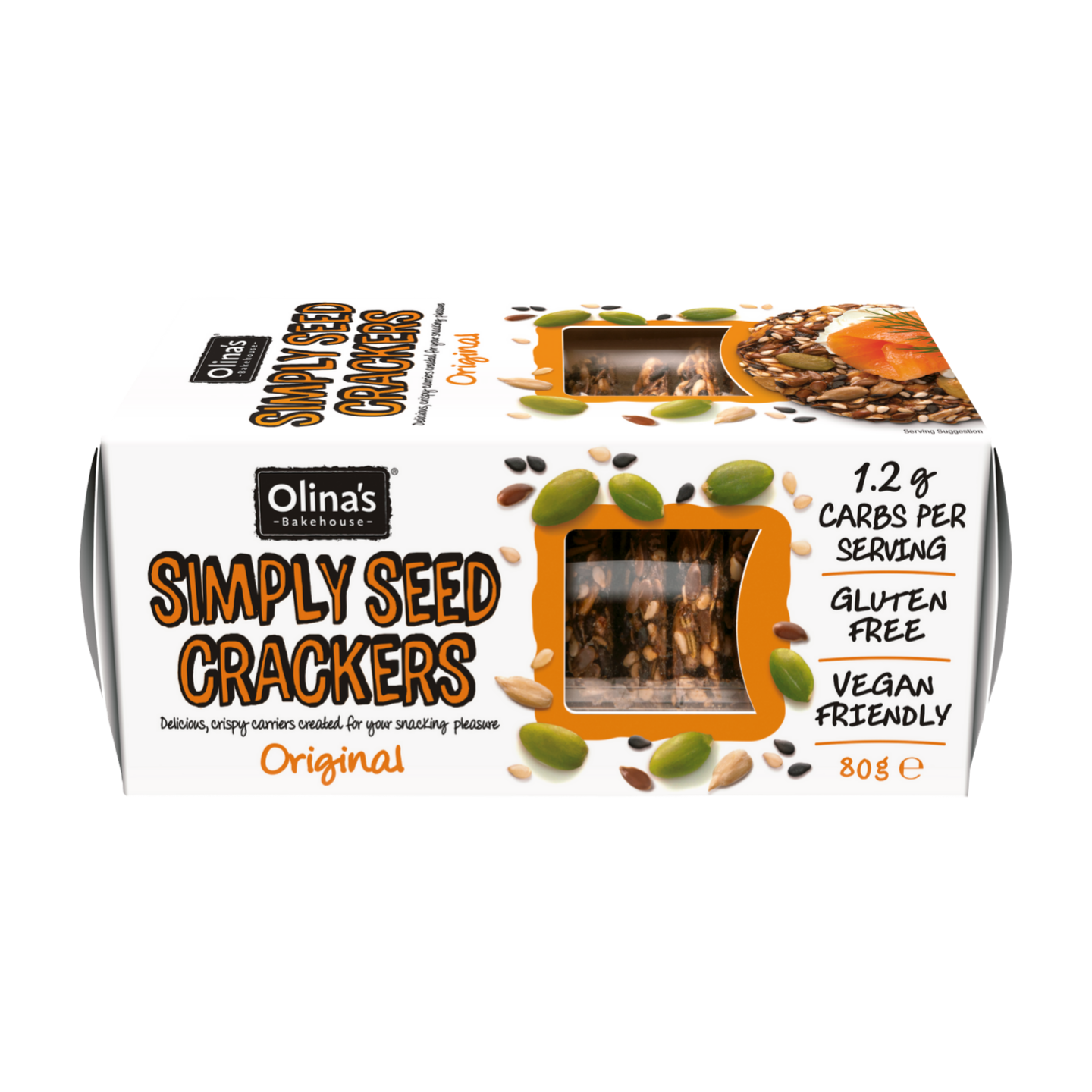 Olina's Bakehouse Original Simply Seed Crackers (80g) Olina's Bakehouse