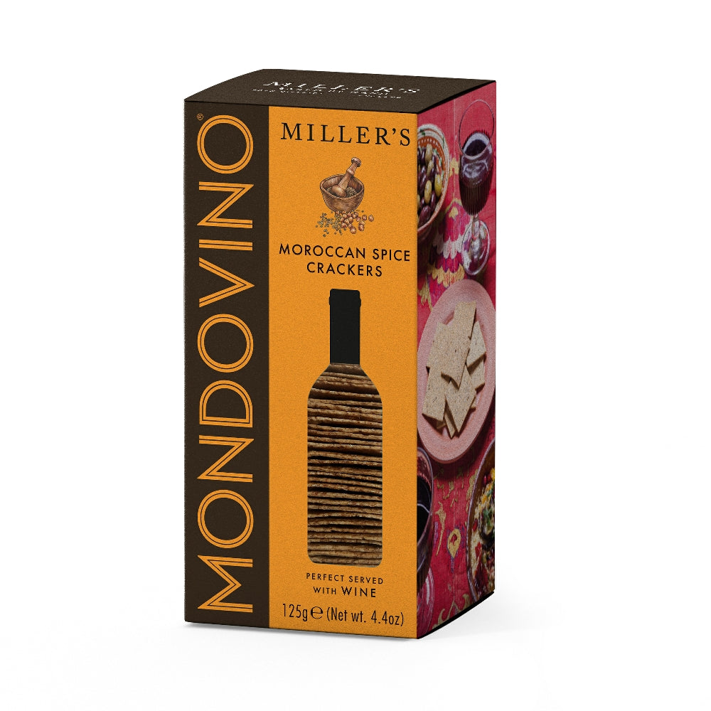 Artisan Biscuits Miller's Mondovino Moroccan Spice Crackers (125g) Artisan Biscuits