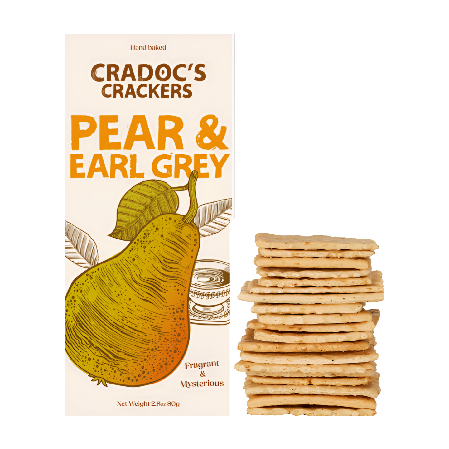 Cradoc's Pear & Earl Grey Crackers (80g) Cradoc's